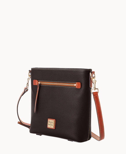Pebble Grain Zip Crossbody