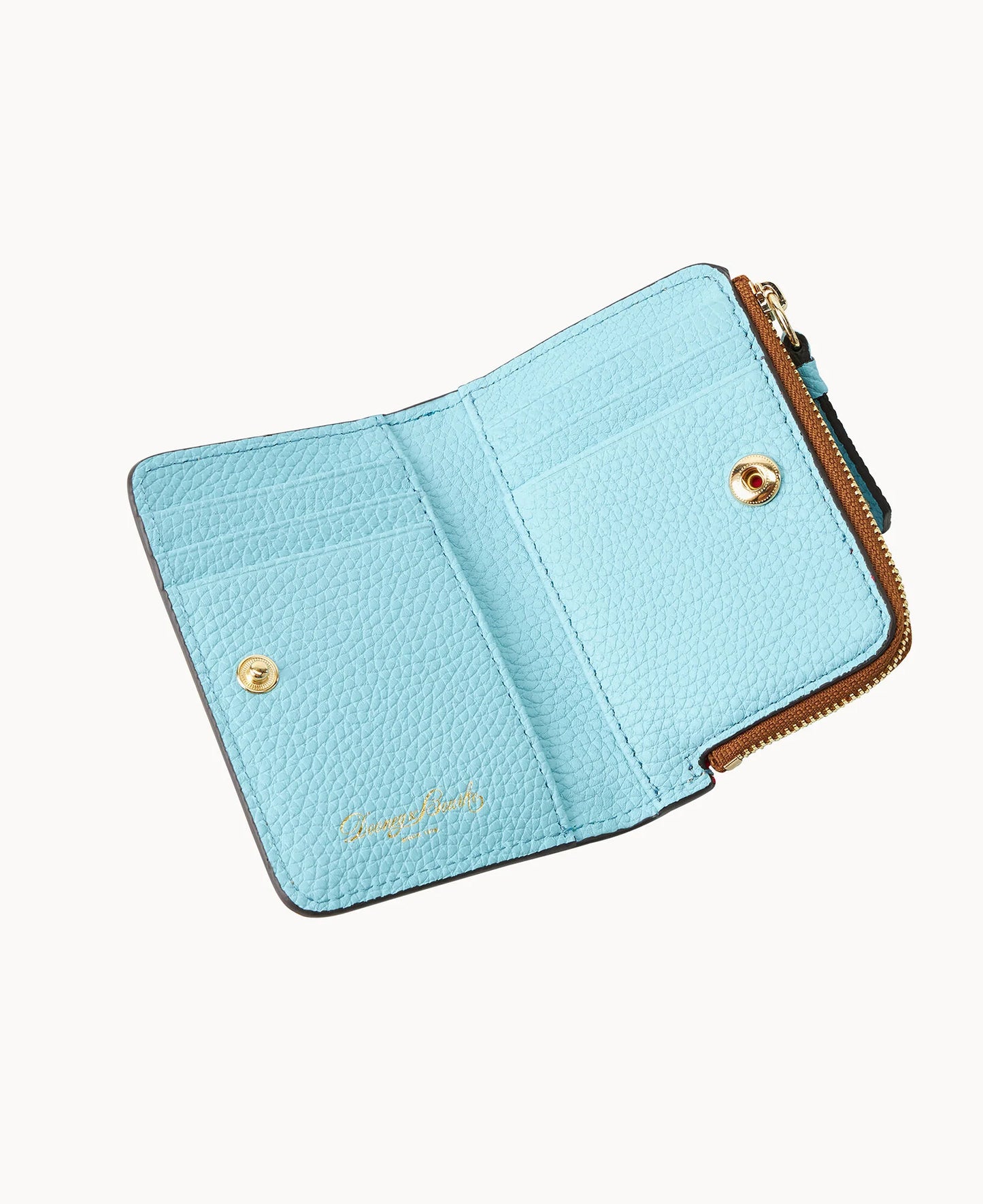 Pebble Grain Zip Credit Card Wallet 12