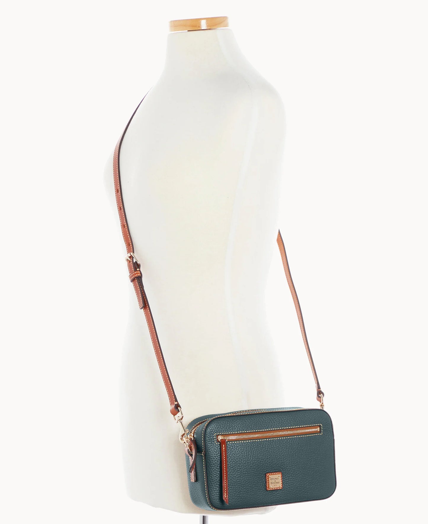 Pebble Grain Camera Zip Crossbody