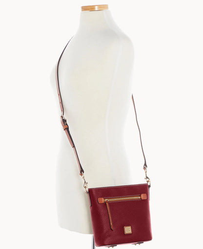 Pebble Grain Small Zip Crossbody