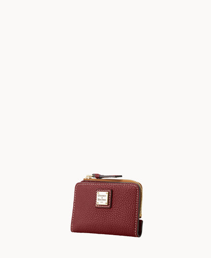 Pebble Grain Zip Credit Card Wallet 12