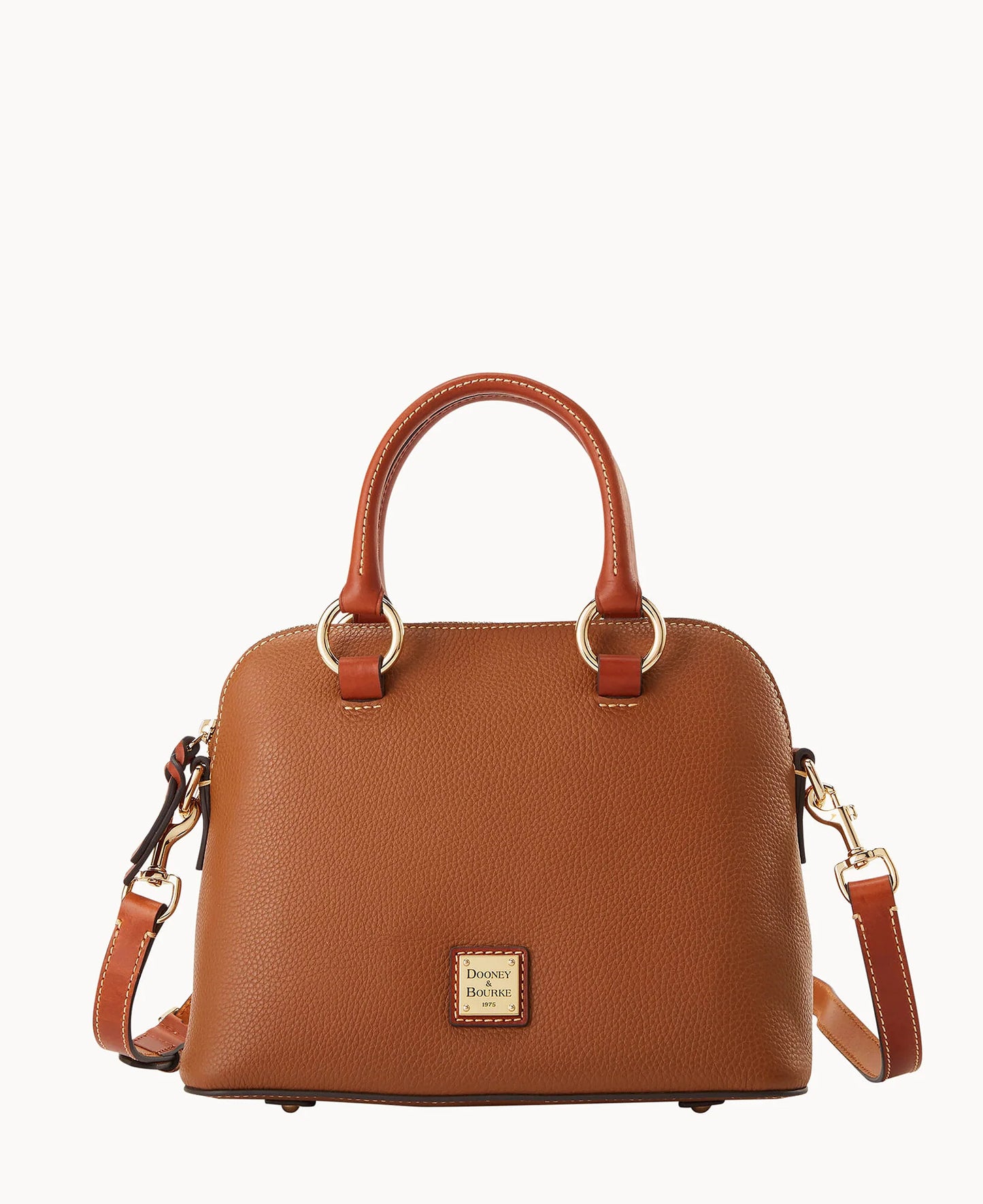 Pebble Grain Domed Satchel