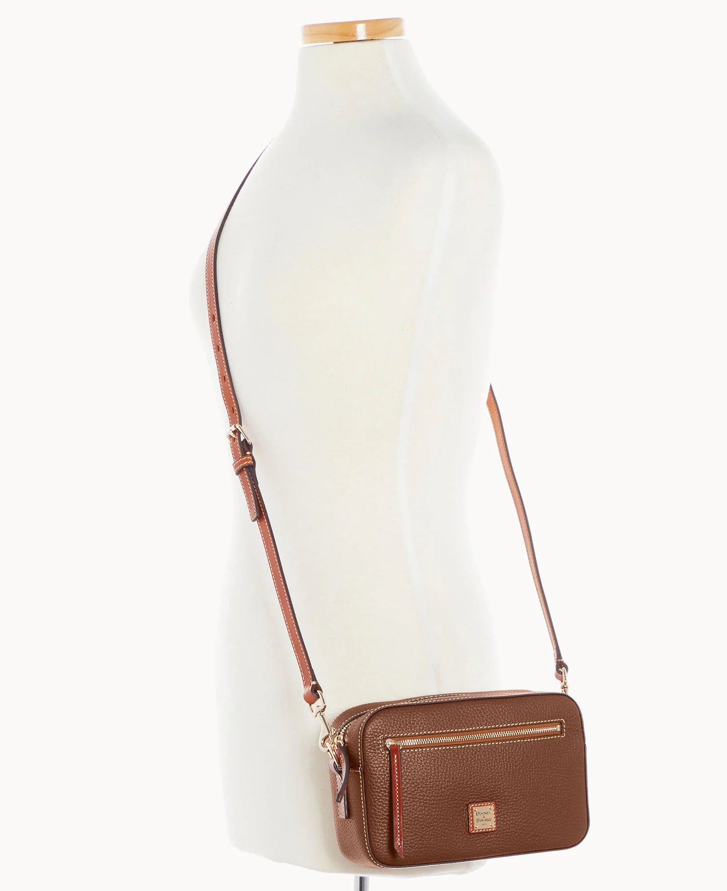 Pebble Grain Camera Zip Crossbody