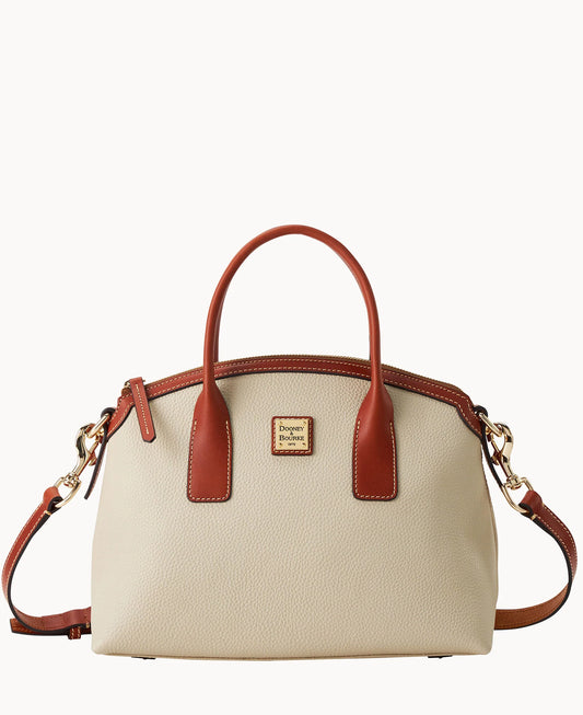 Pebble Grain Domed Satchel
