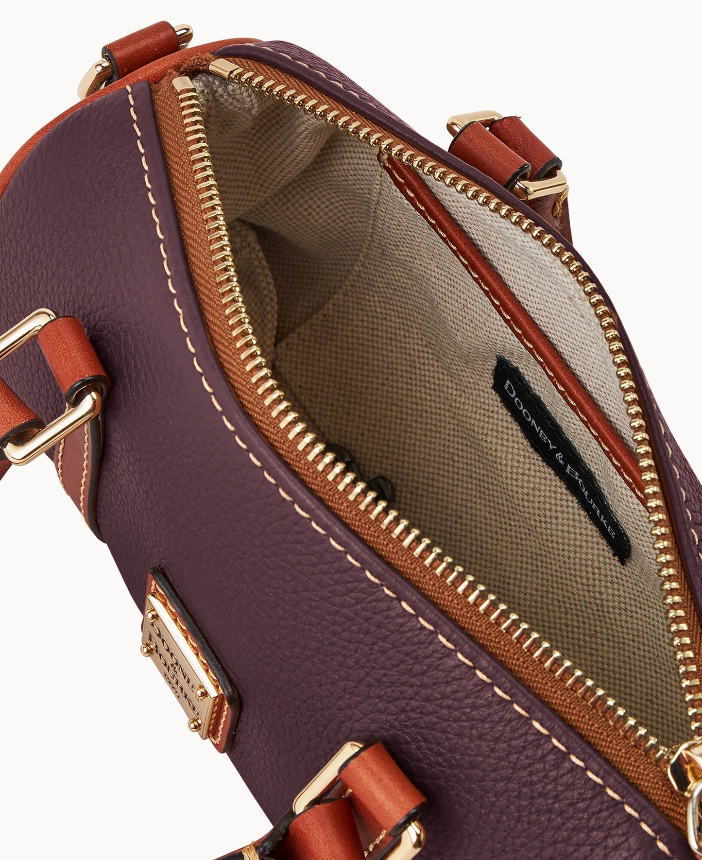 Pebble Grain Crossbody Barrel Satchel 20