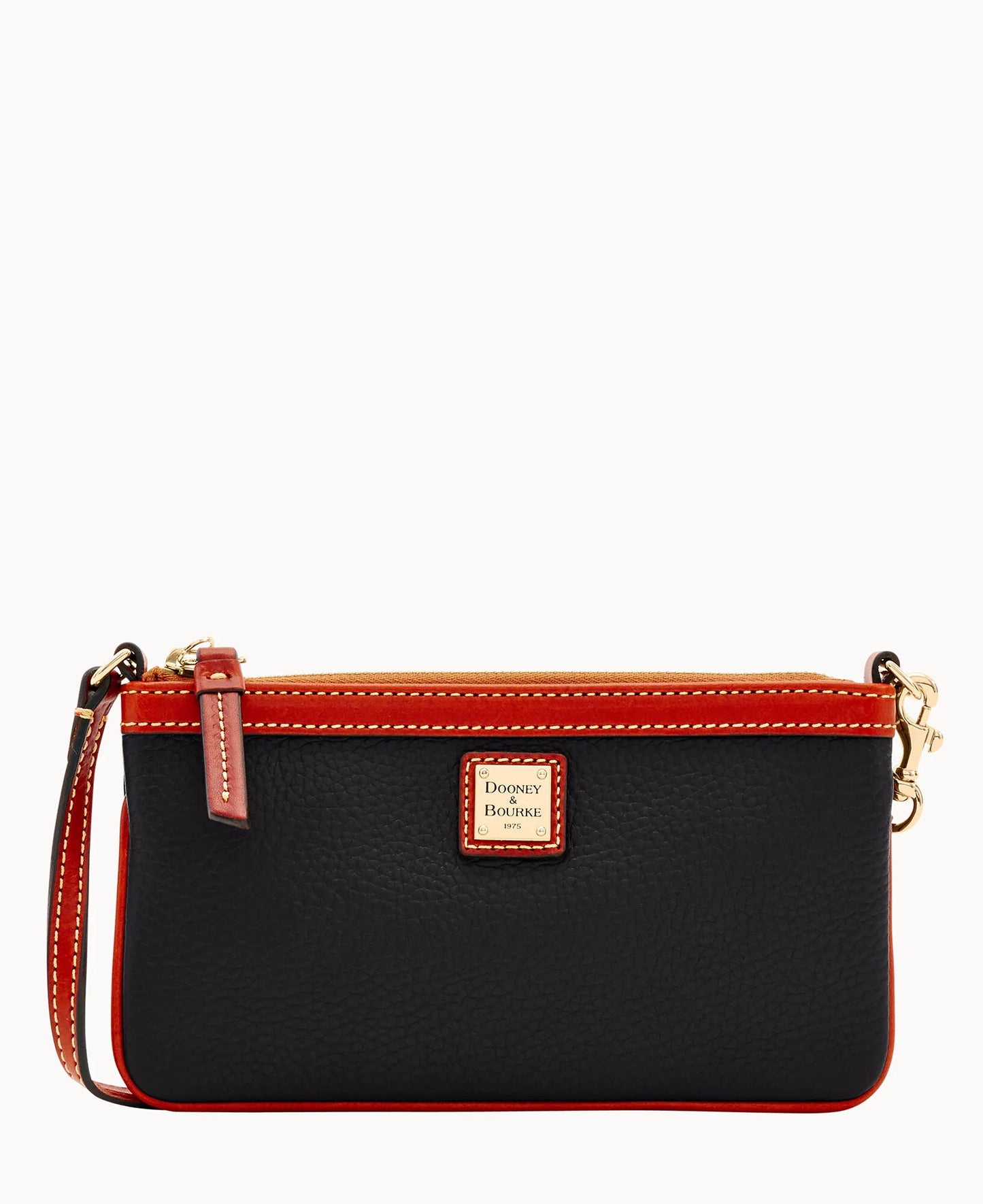 Pebble Grain Large Slim Wristlet