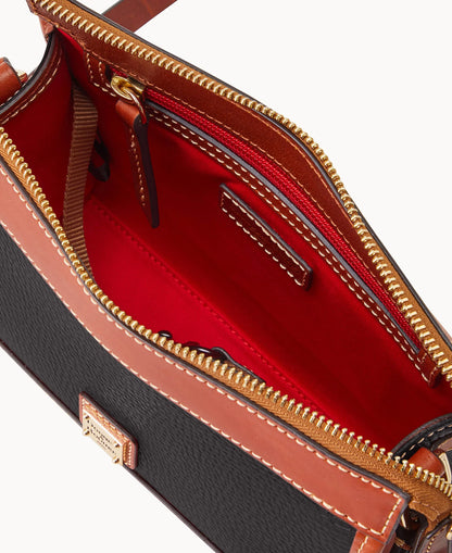 Pebble Grain Zip Crossbody