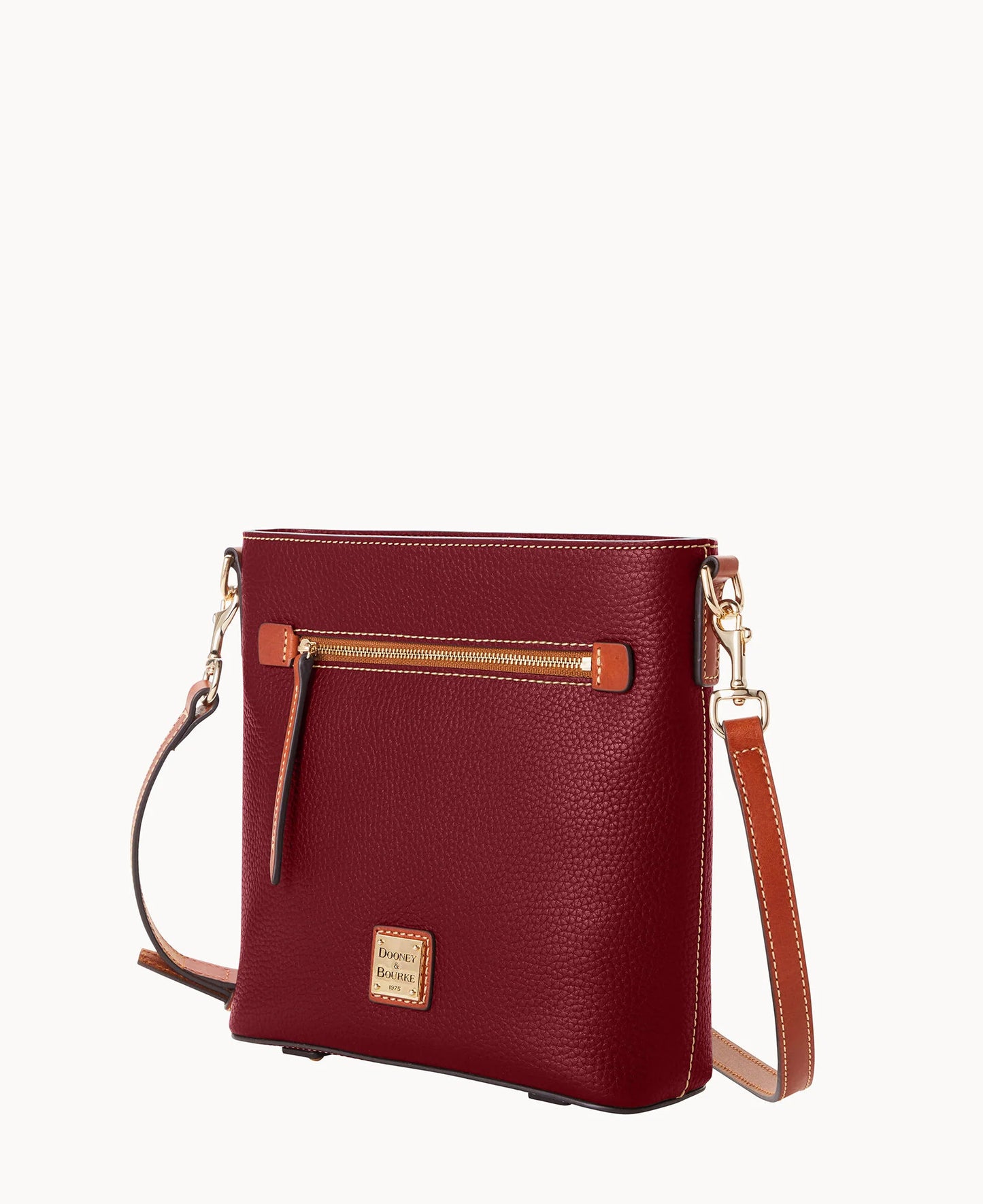 Pebble Grain Zip Crossbody