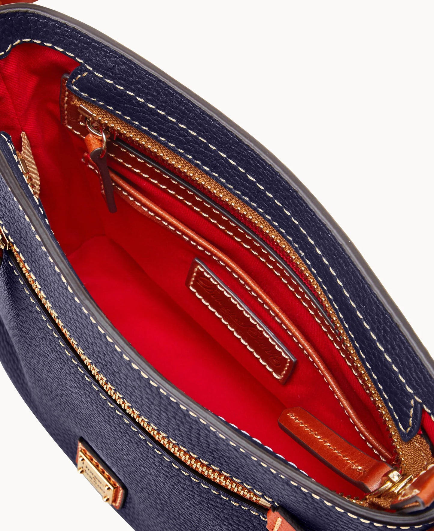 Pebble Grain Small Zip Crossbody