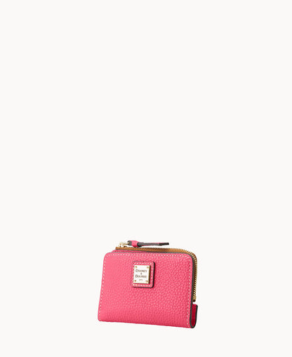 Pebble Grain Zip Credit Card Wallet 12