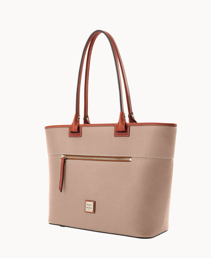 Pebble Grain Large Zip Tote