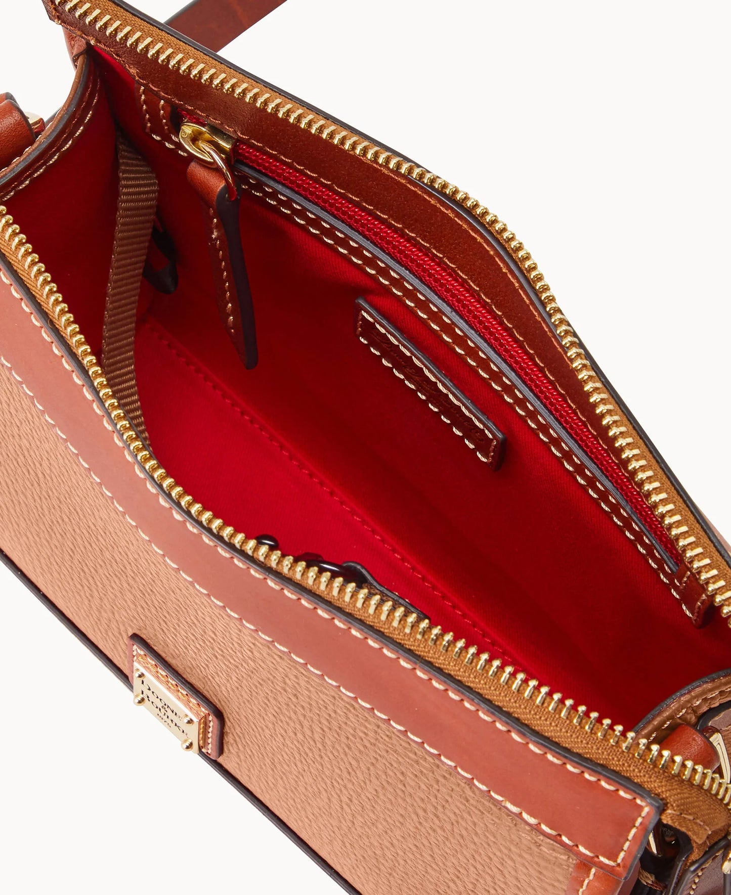 Pebble Grain Zip Crossbody