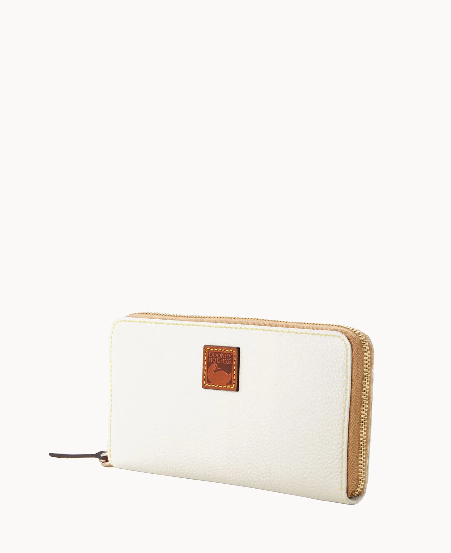 Pebble Grain Large Zip Around Wristlet
