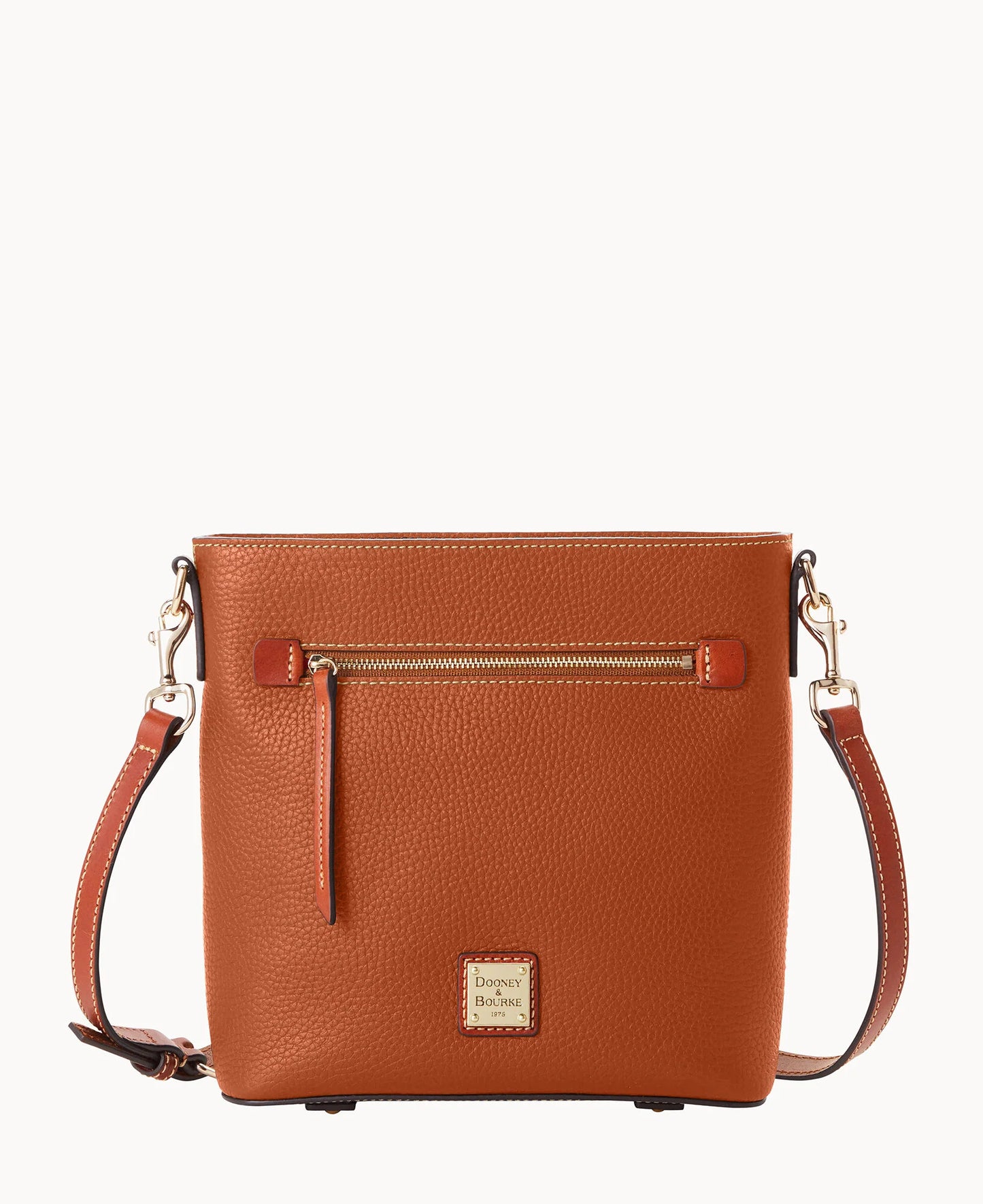 Pebble Grain Zip Crossbody