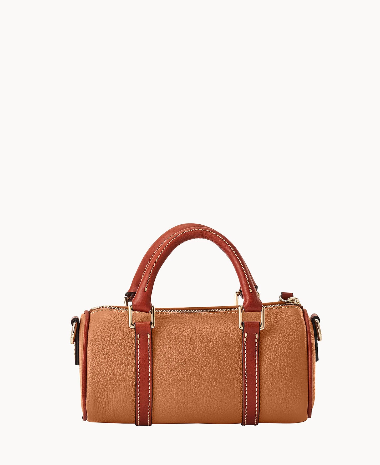 Pebble Grain Crossbody Barrel Satchel 20