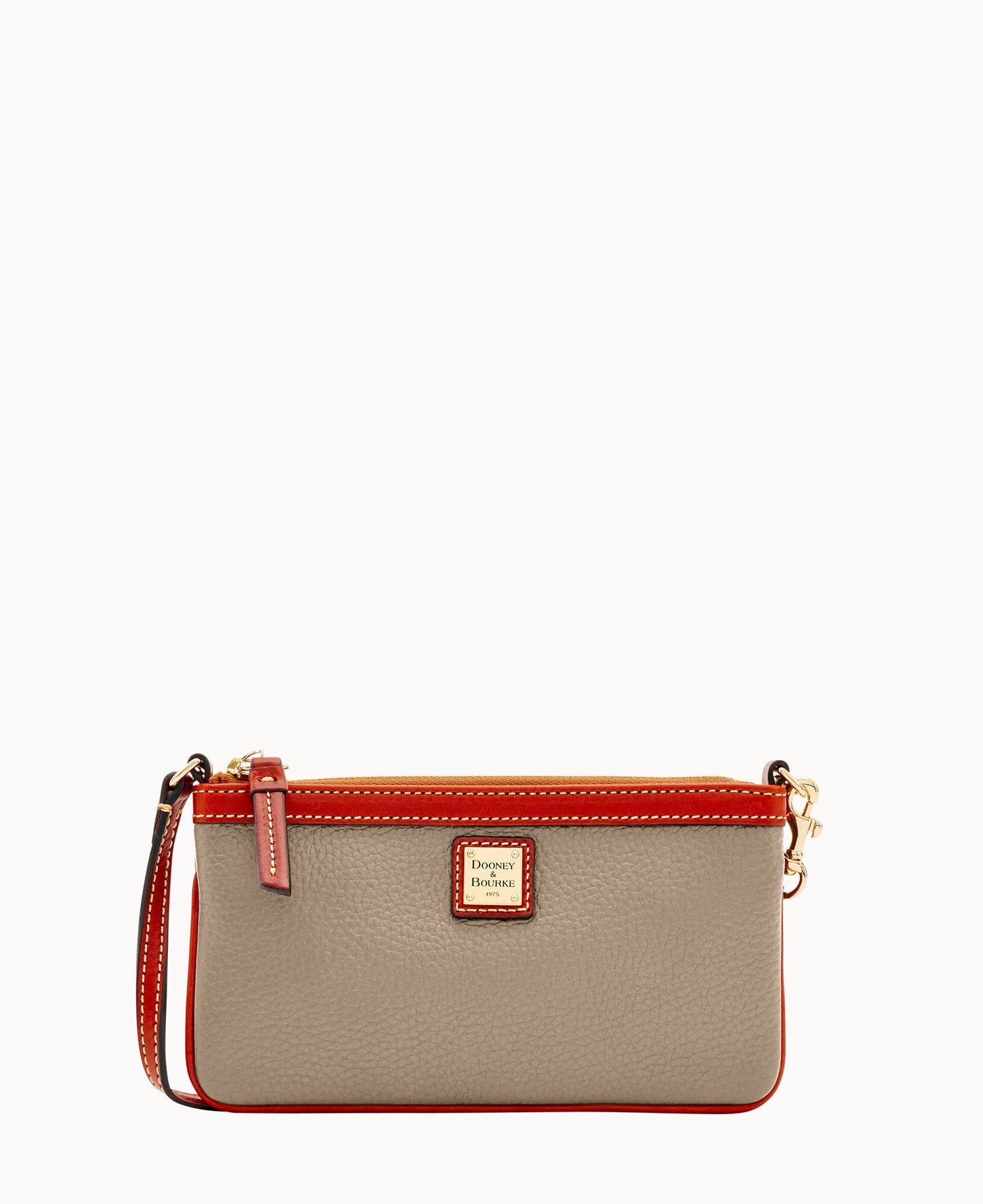 Pebble Grain Large Slim Wristlet