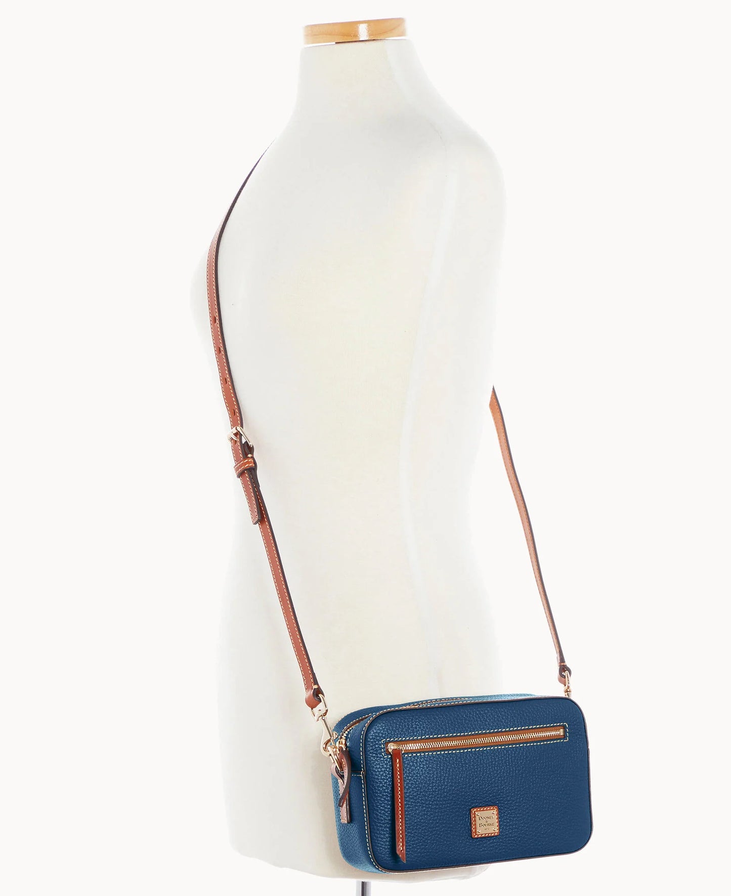 Pebble Grain Camera Zip Crossbody