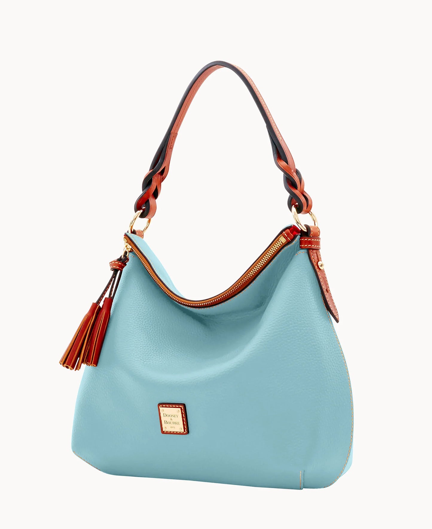 Pebble Grain Twist Strap Hobo