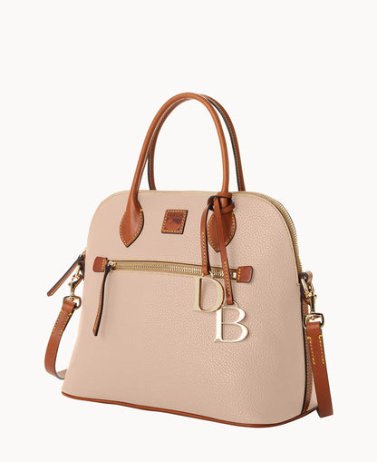 Pebble Grain Large Domed Satchel