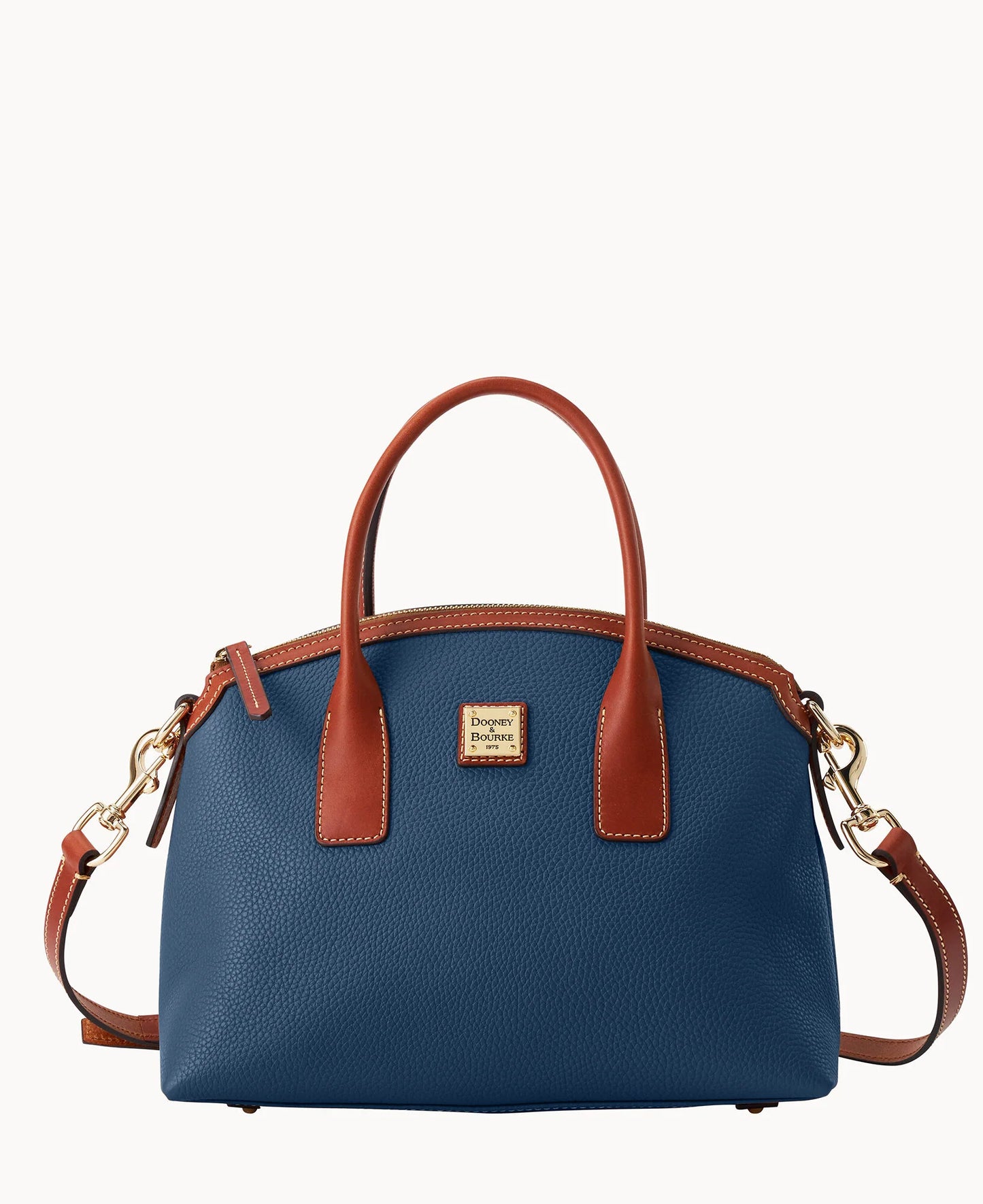Pebble Grain Domed Satchel