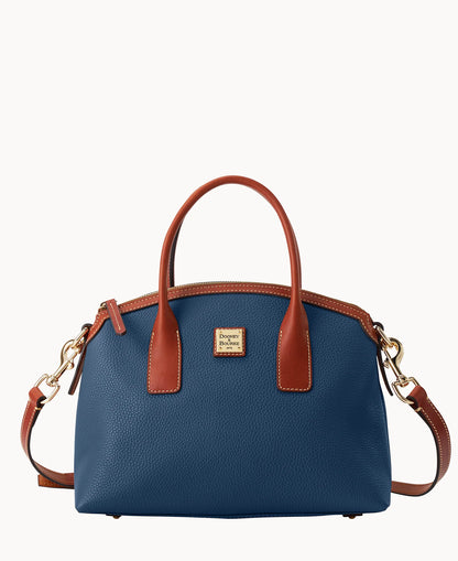 Pebble Grain Domed Satchel