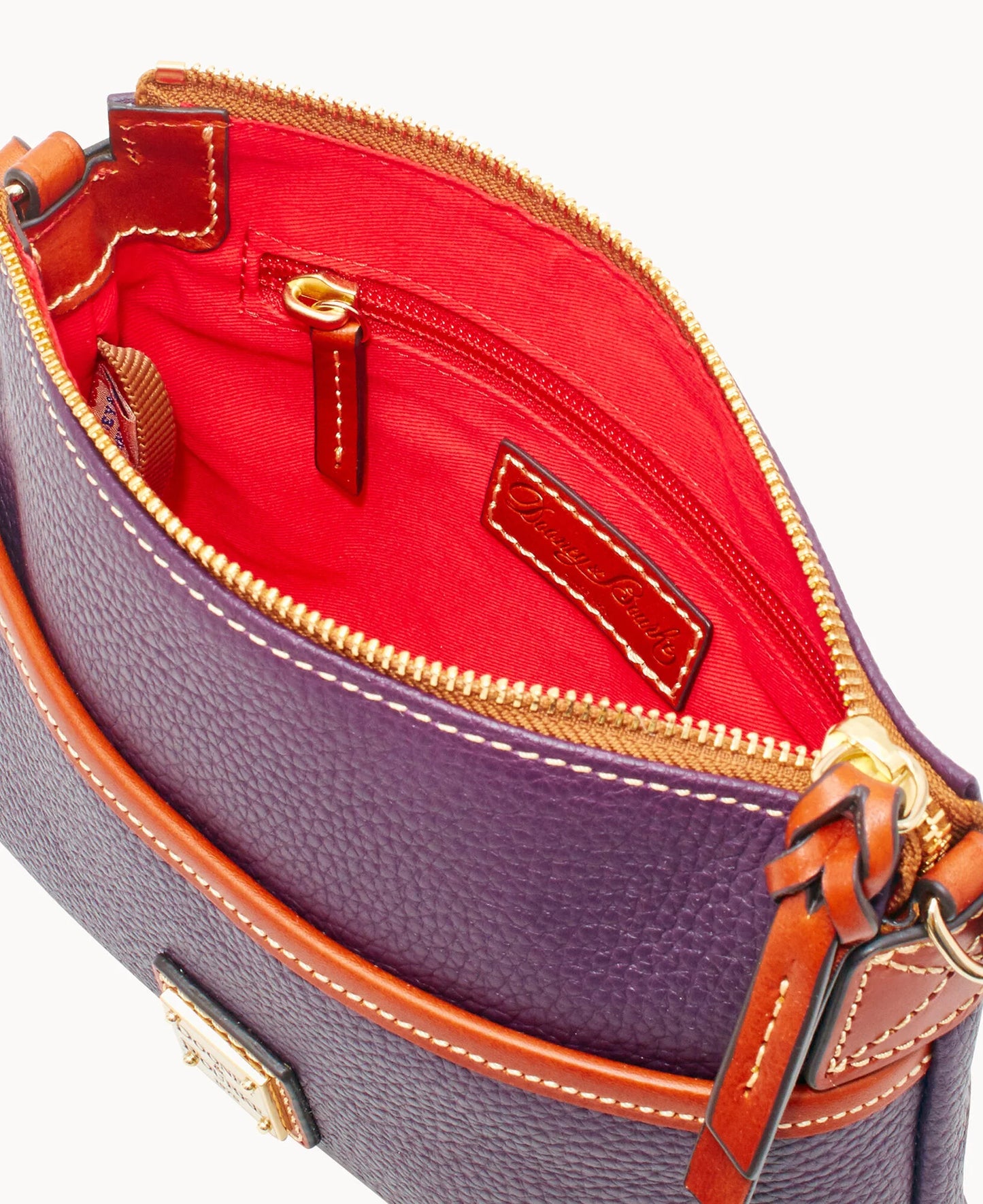 Pebble Grain Ginger Crossbody