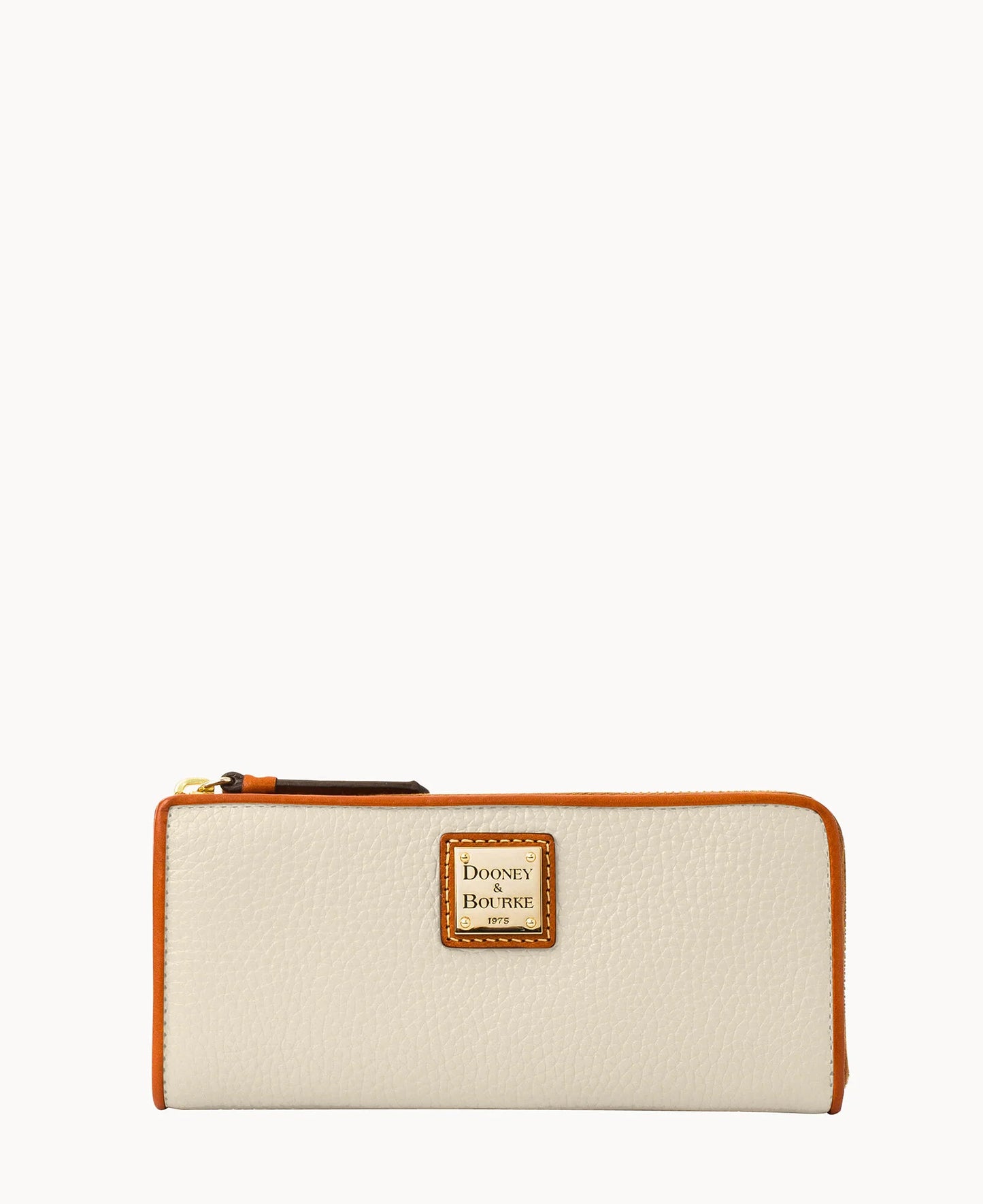 Pebble Grain Zip Clutch