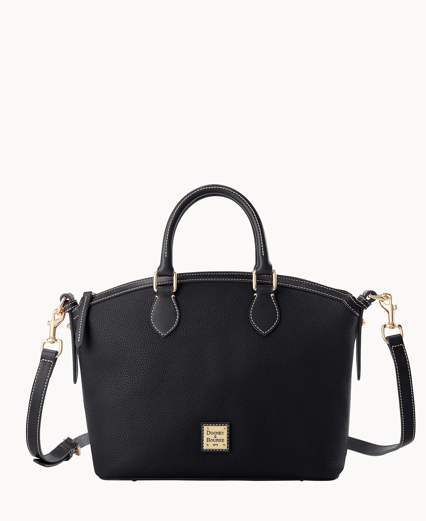 Pebble Grain Domed Satchel