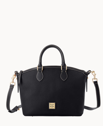 Pebble Grain Domed Satchel