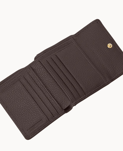 Pebble Grain Small Flap Wallet