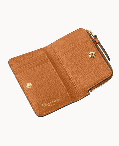 Pebble Grain Zip Credit Card Wallet 12