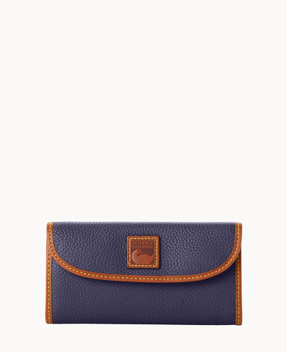 Pebble Grain Continental Clutch