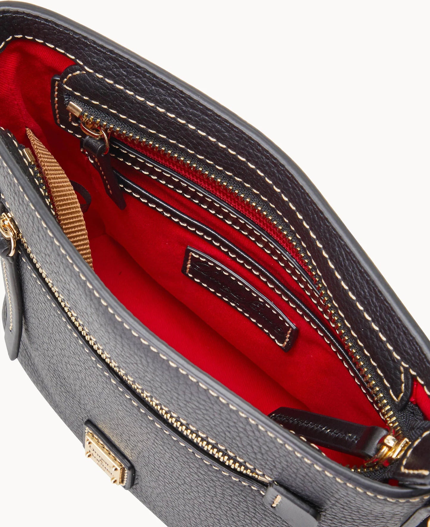 Pebble Grain Small Zip Crossbody