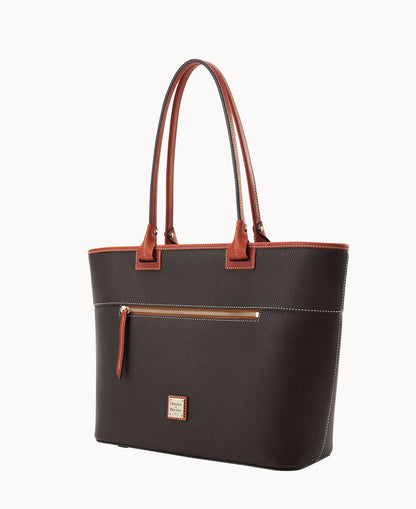 Pebble Grain Large Zip Tote