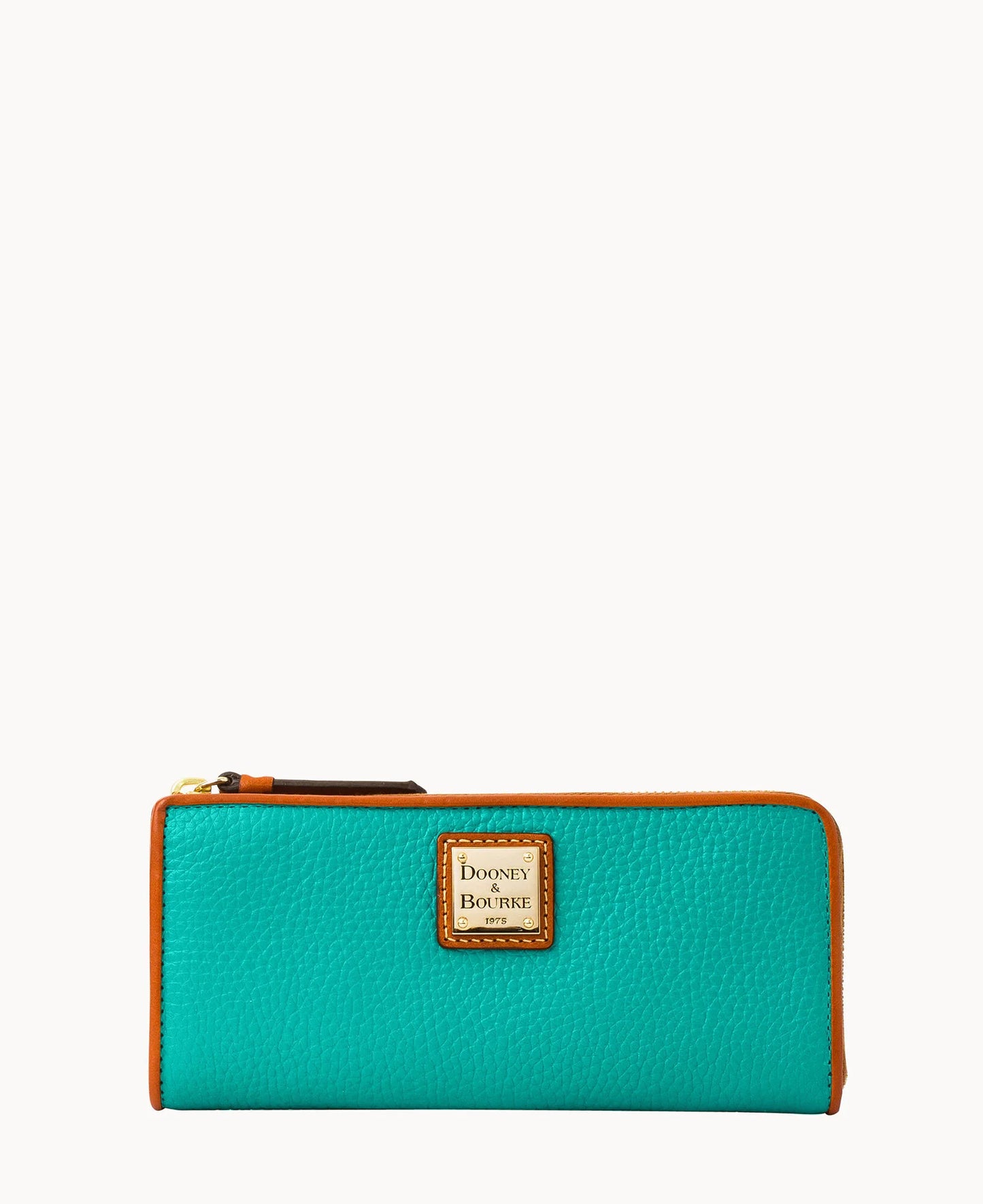 Pebble Grain Zip Clutch