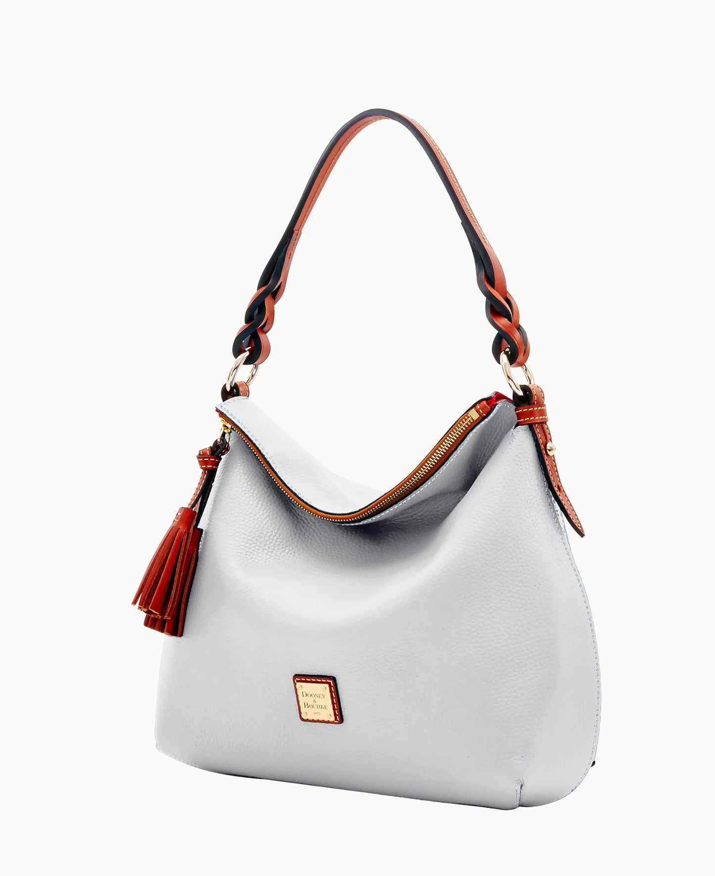 Pebble Grain Twist Strap Hobo