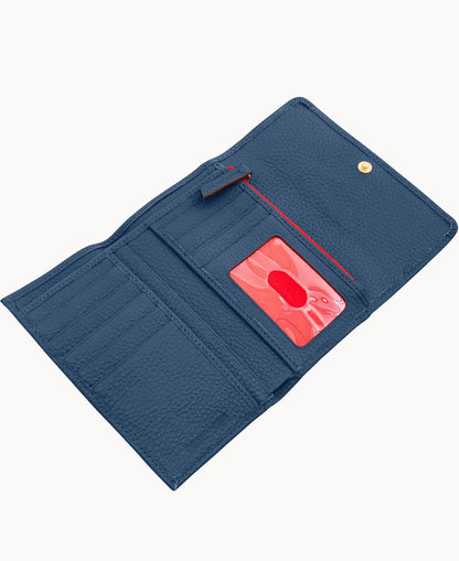 Pebble Grain Flap Wallet