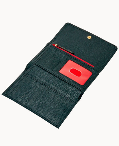 Pebble Grain Flap Wallet