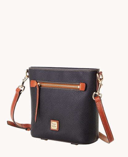 Pebble Grain Small Zip Crossbody