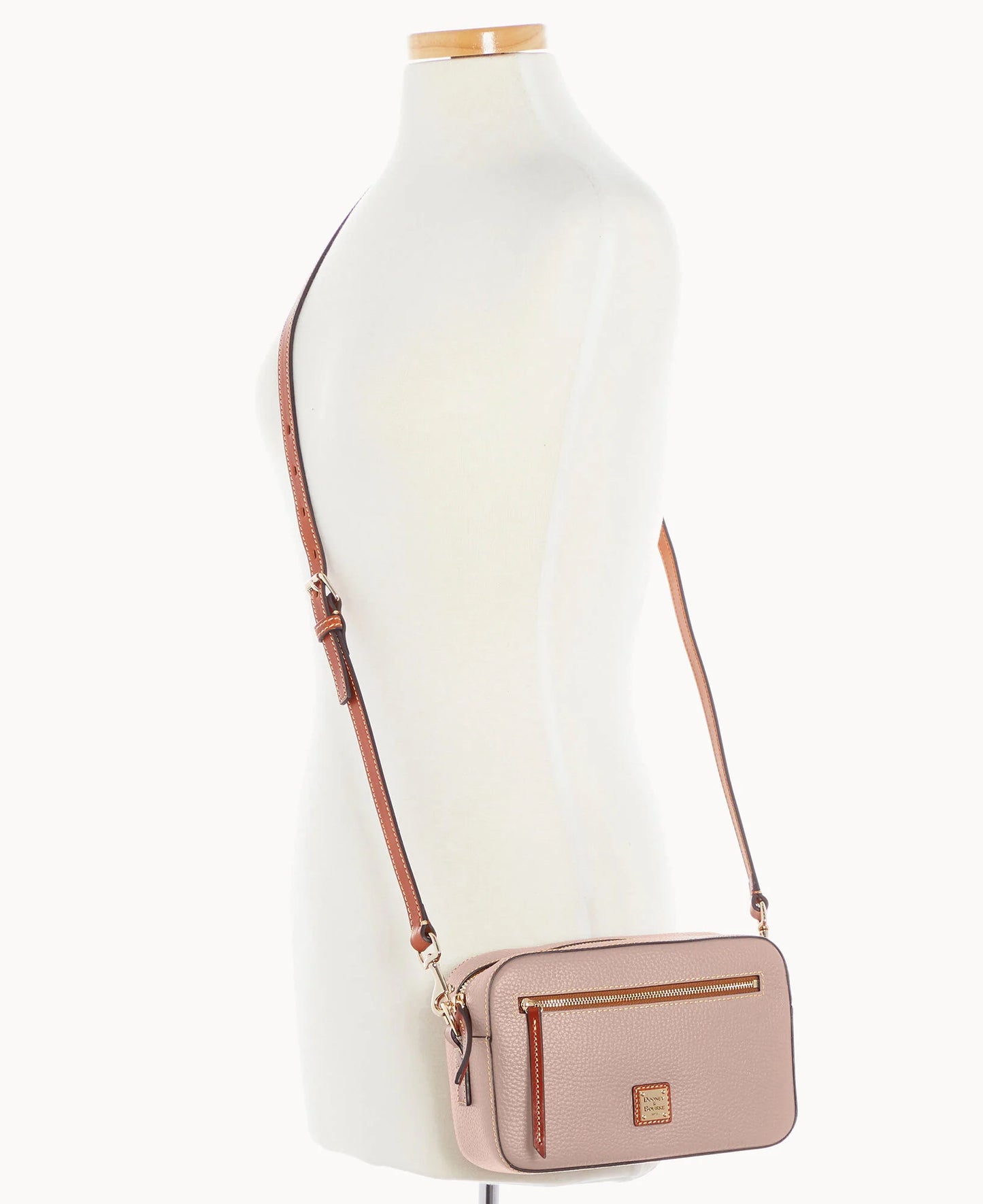 Pebble Grain Camera Zip Crossbody