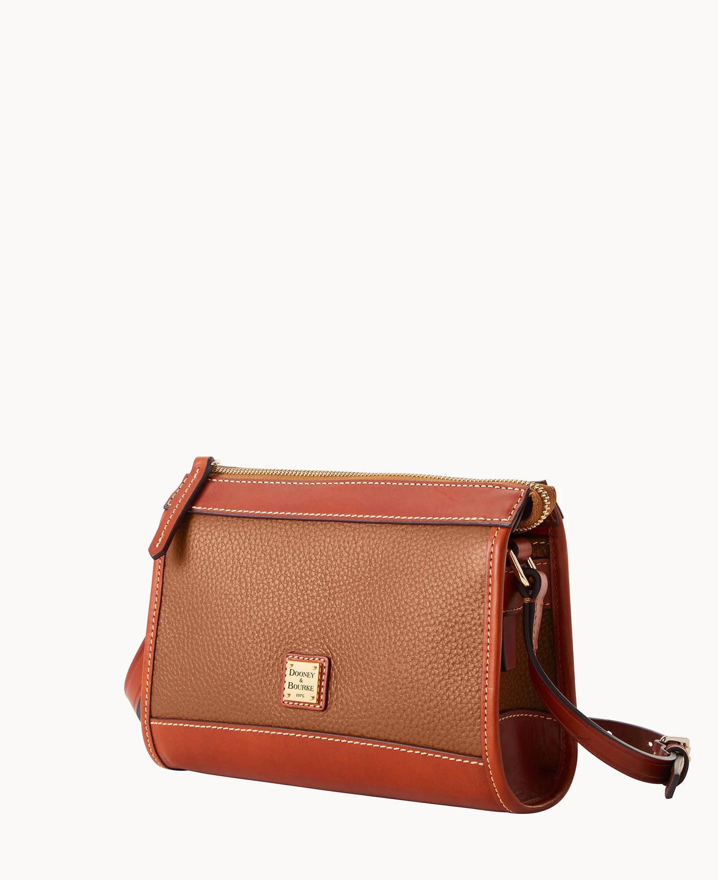 Pebble Grain Zip Crossbody