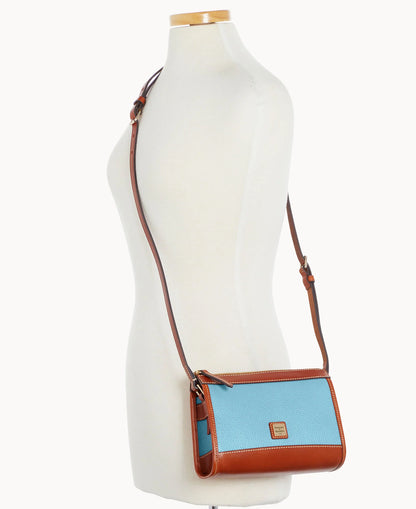 Pebble Grain Zip Crossbody