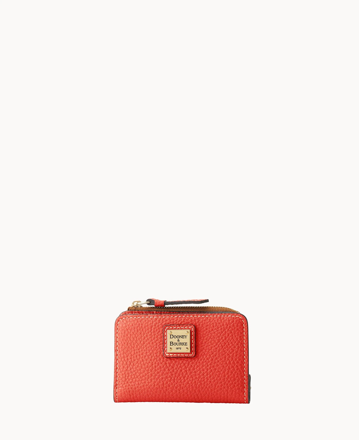 Pebble Grain Zip Credit Card Wallet 12