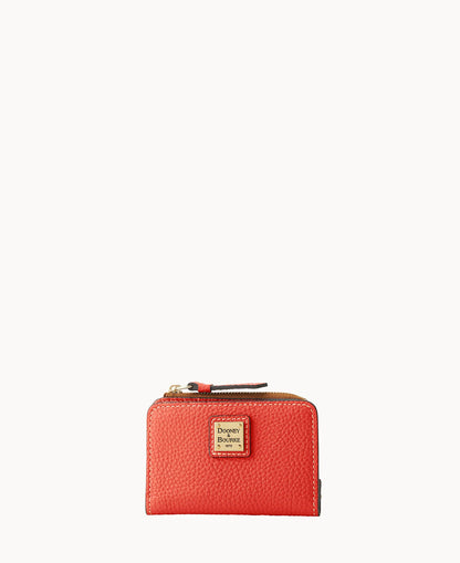 Pebble Grain Zip Credit Card Wallet 12