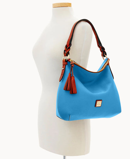 Pebble Grain Twist Strap Hobo
