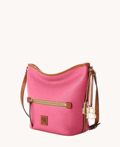 Pebble Grain Zip Sac