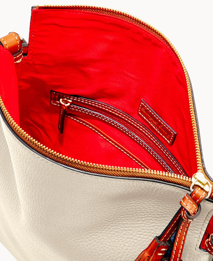 Pebble Grain Twist Strap Hobo