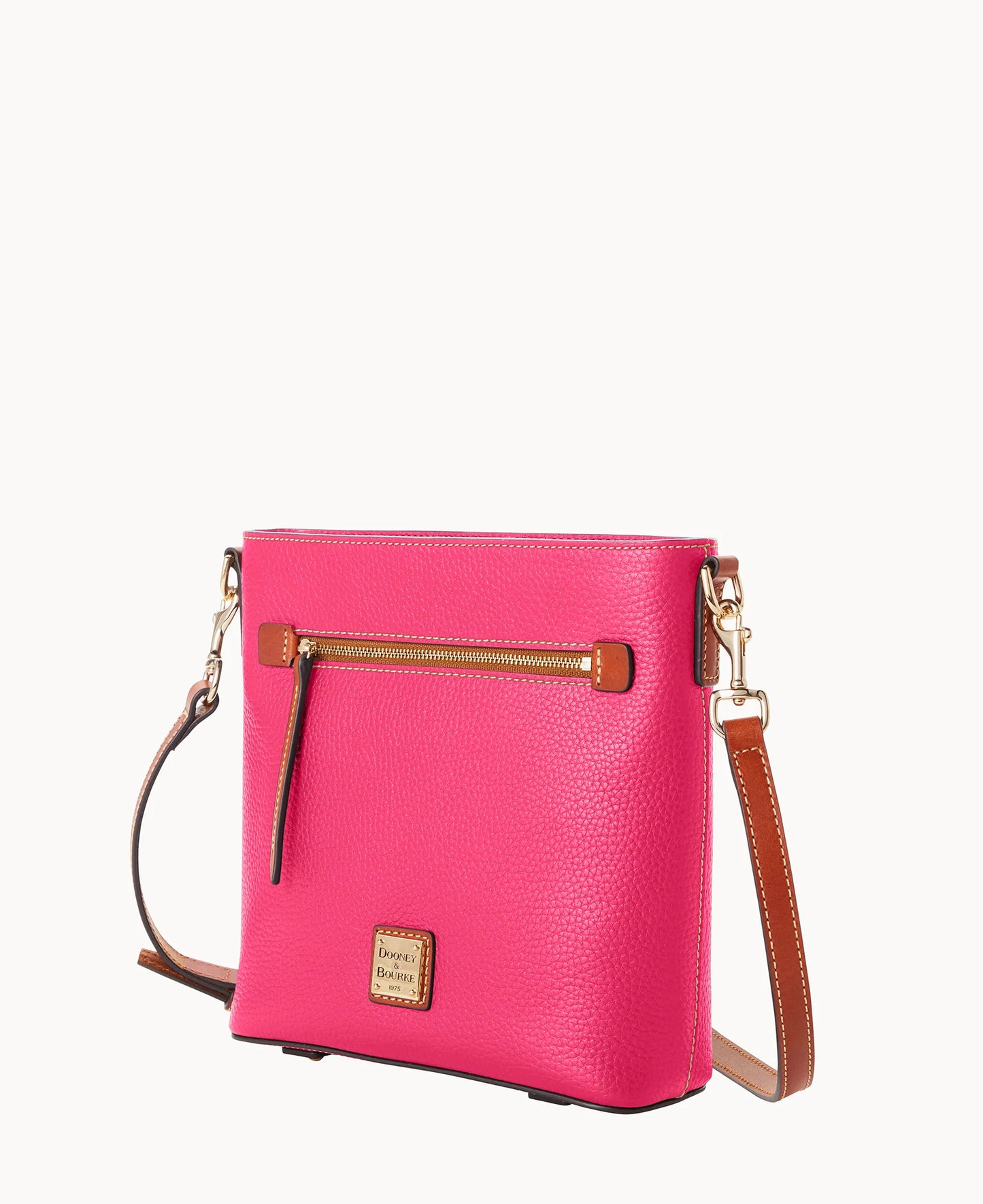 Pebble Grain Zip Crossbody