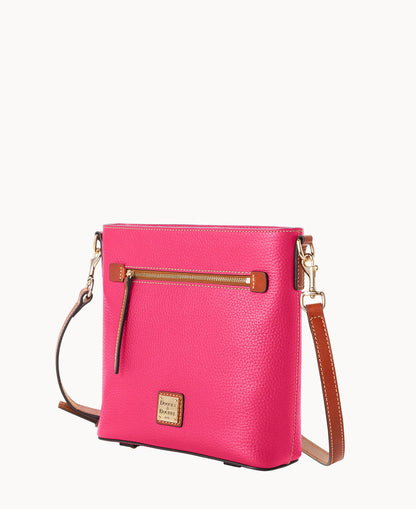 Pebble Grain Zip Crossbody