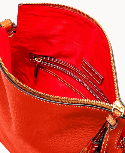 Pebble Grain Twist Strap Hobo